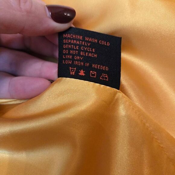 NWT Adrienne Landau Yellow Satin Jacket XS - Picture 10 of 11